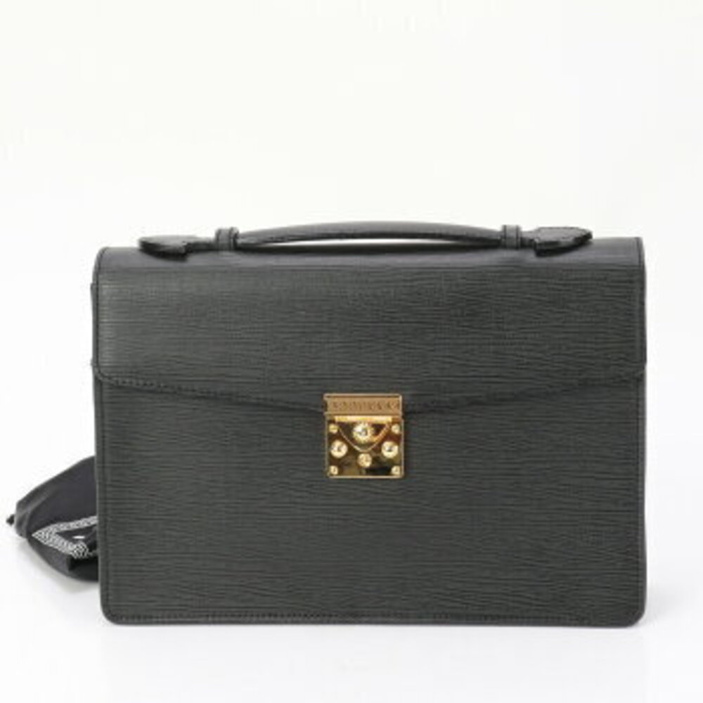 Versace leather handbag briefcase tote their